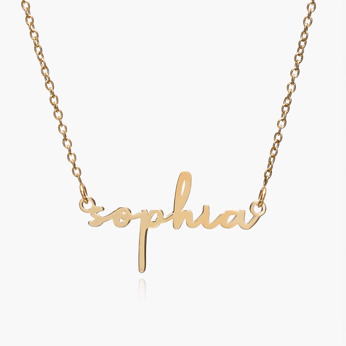 Simple Elegance Script Name Necklace