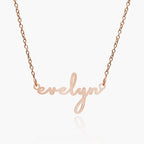 Simple Elegance Script Name Necklace