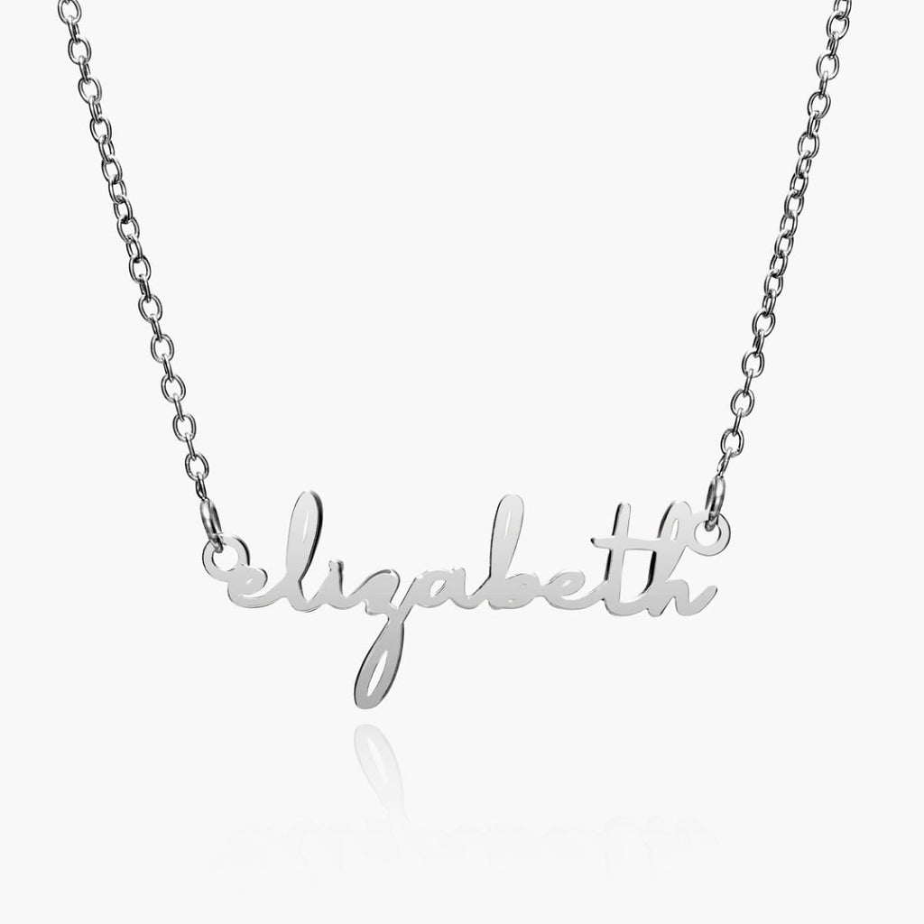 Simple Elegance Script Name Necklace