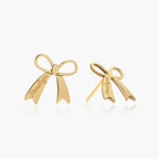 Personalized Name Bow Earrings