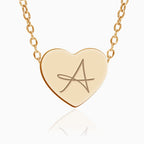 Custom Initial Heart Necklace