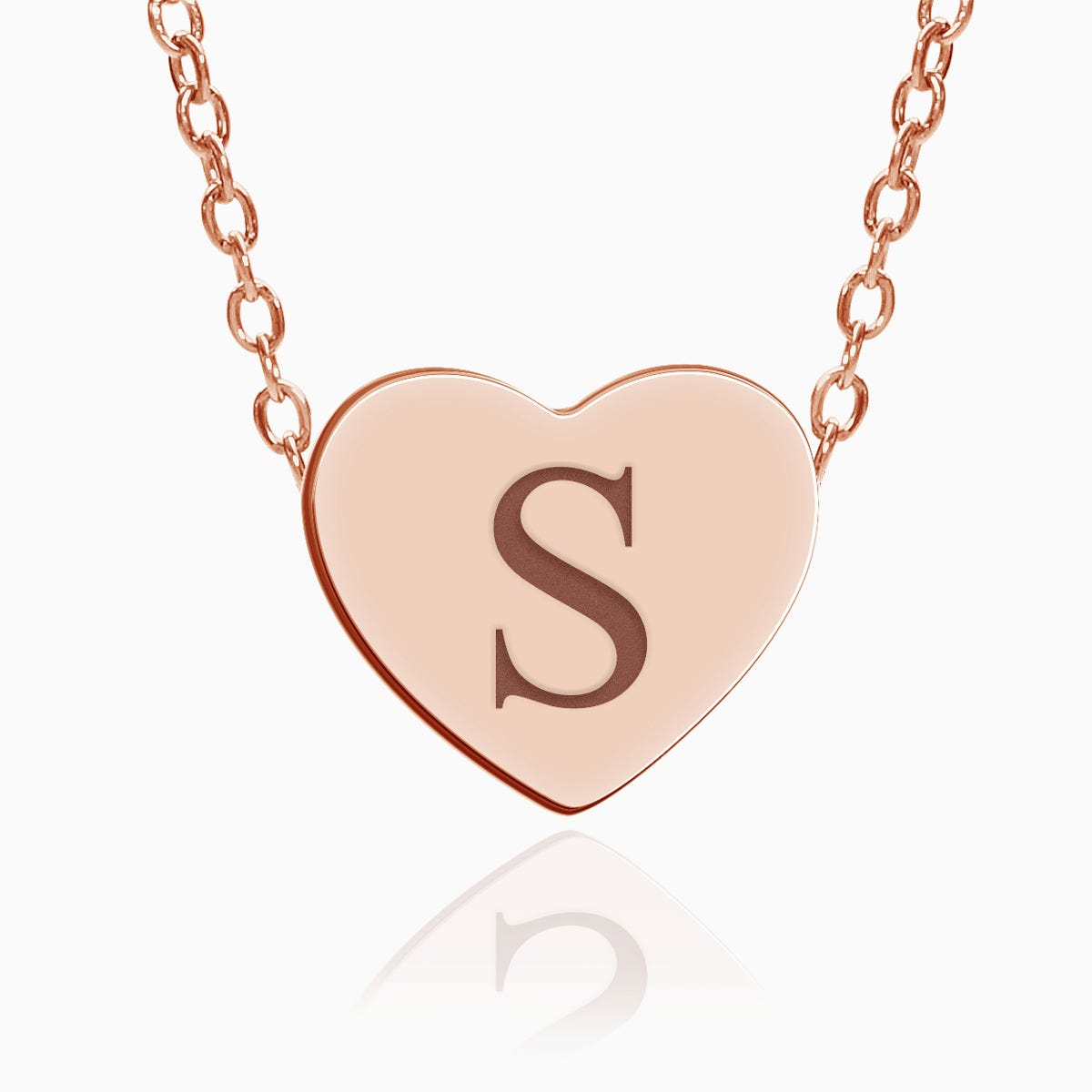 Custom Initial Heart Necklace