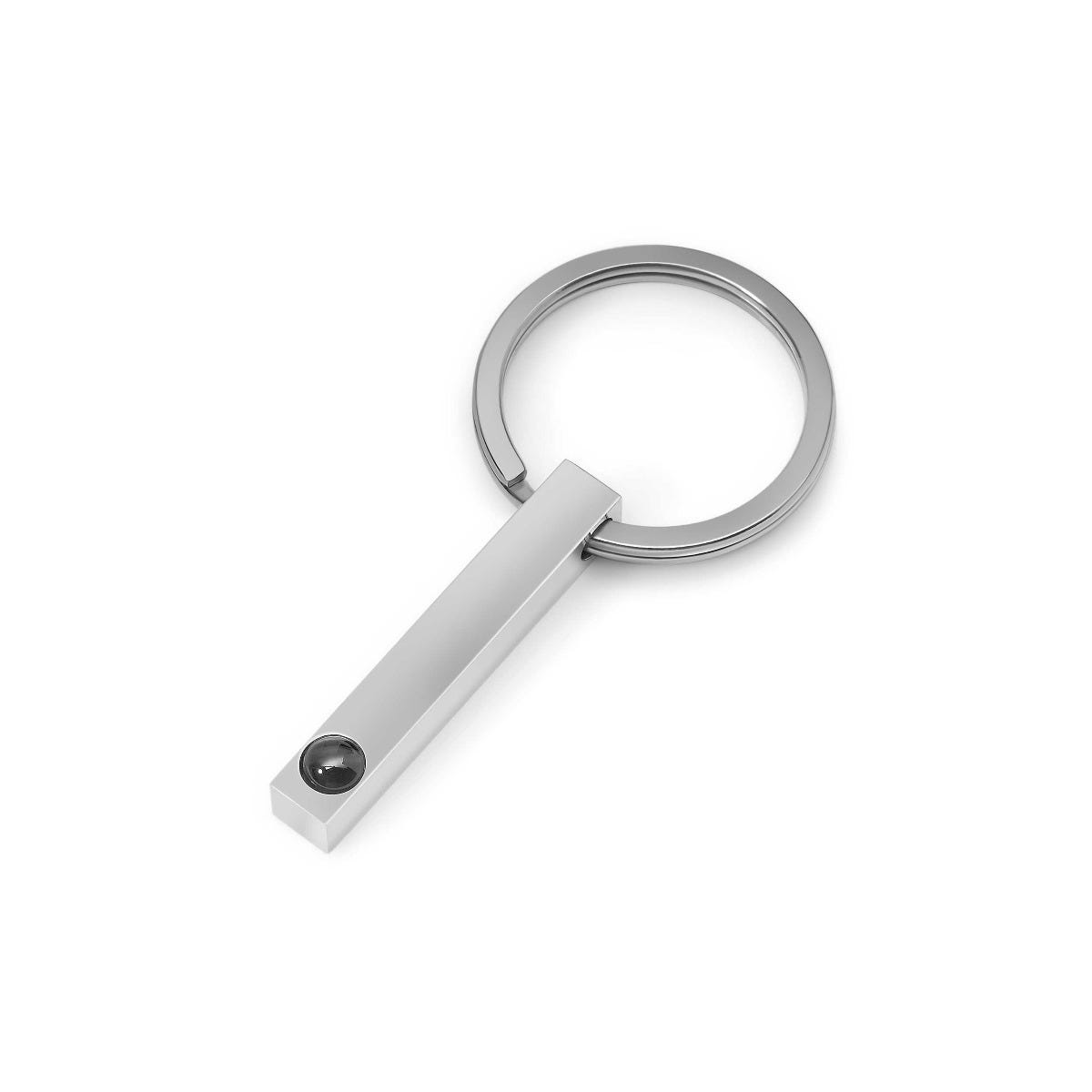 Projection 3D Rectangle Bar Keychain