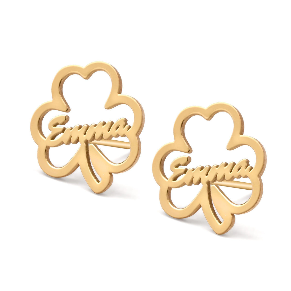 Shamrock Name Earrings