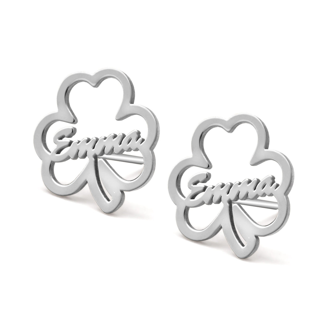 Shamrock Name Earrings