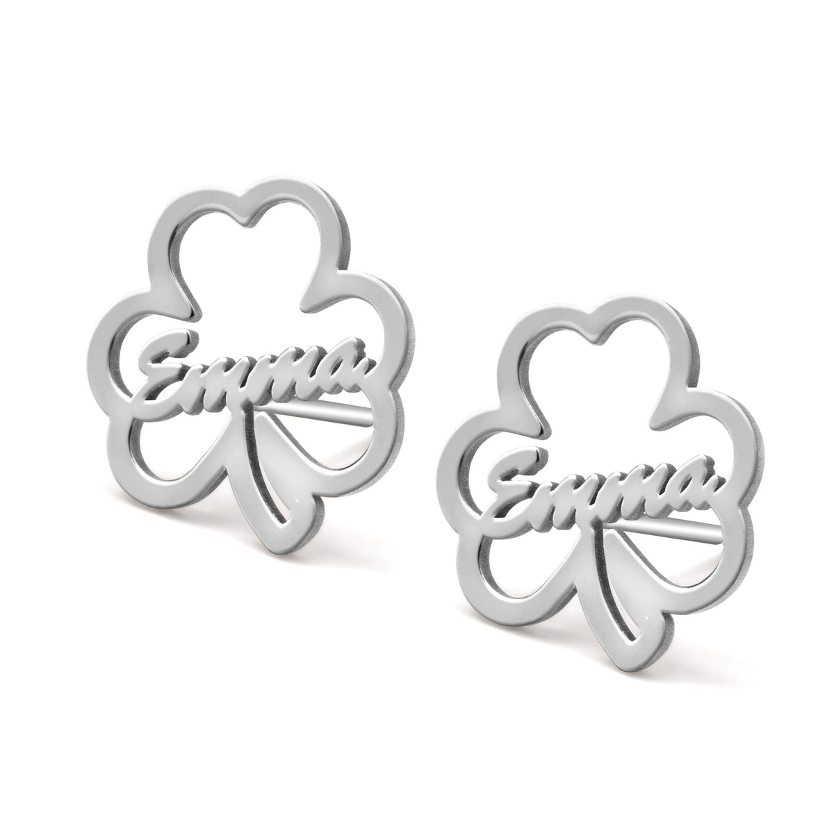Shamrock Name Earrings