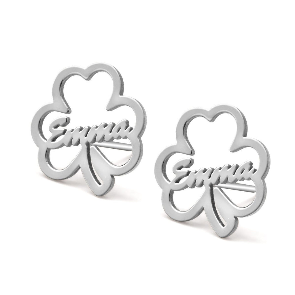 Shamrock Name Earrings