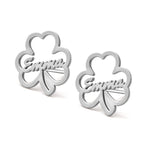 Shamrock Name Earrings