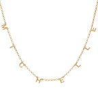 Block Initial Name Necklace