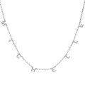 Block Initial Name Necklace