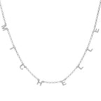 Block Initial Name Necklace