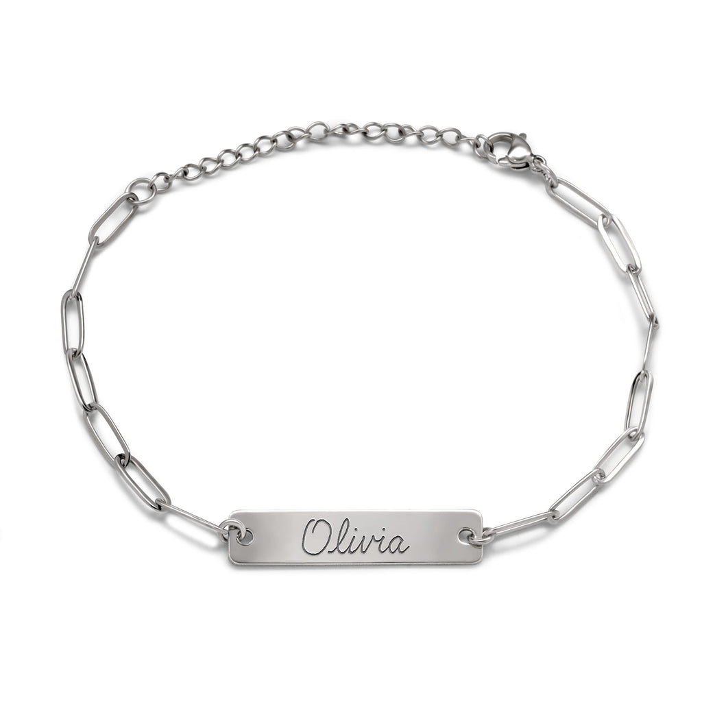Paper Clip ID Bracelet