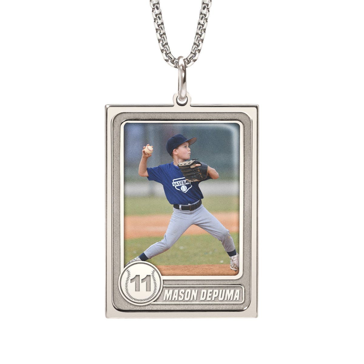 Trading Sports Card Photo Pendant
