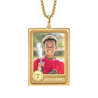 Trading Sports Card Photo Pendant
