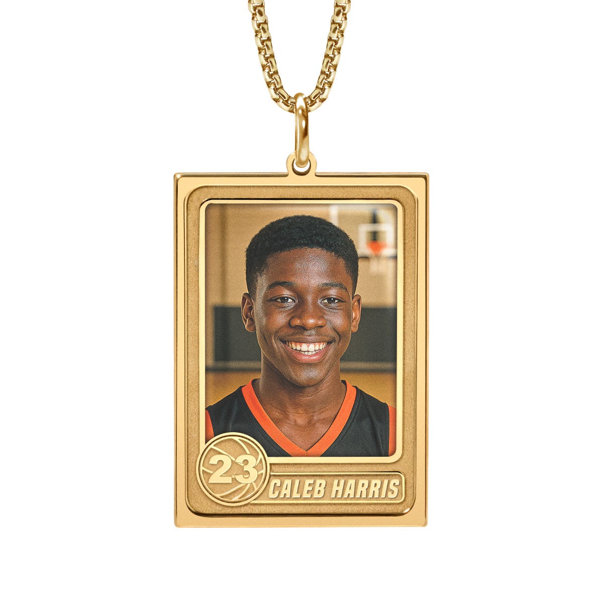 Trading Sports Card Photo Pendant