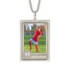 Trading Sports Card Photo Pendant