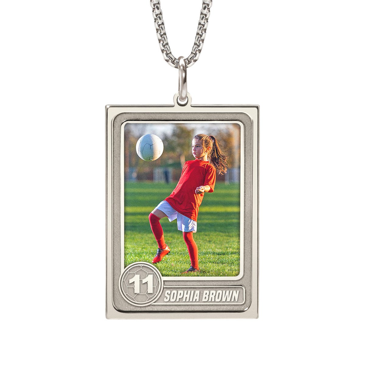 Trading Sports Card Photo Pendant