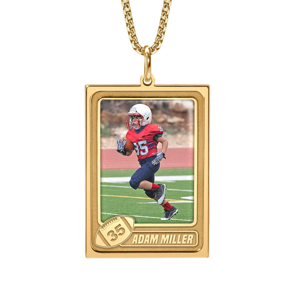 Trading Sports Card Photo Pendant