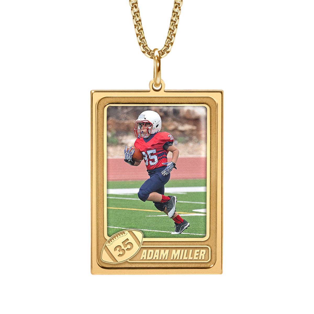 Trading Sports Card Photo Pendant