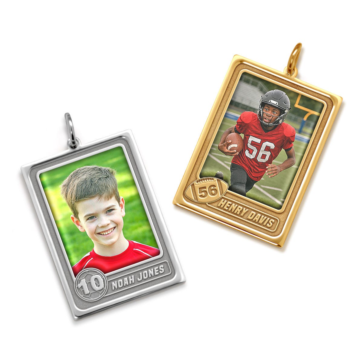 Trading Sports Card Photo Pendant