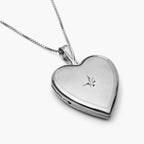 Diamond Heart Photo Locket