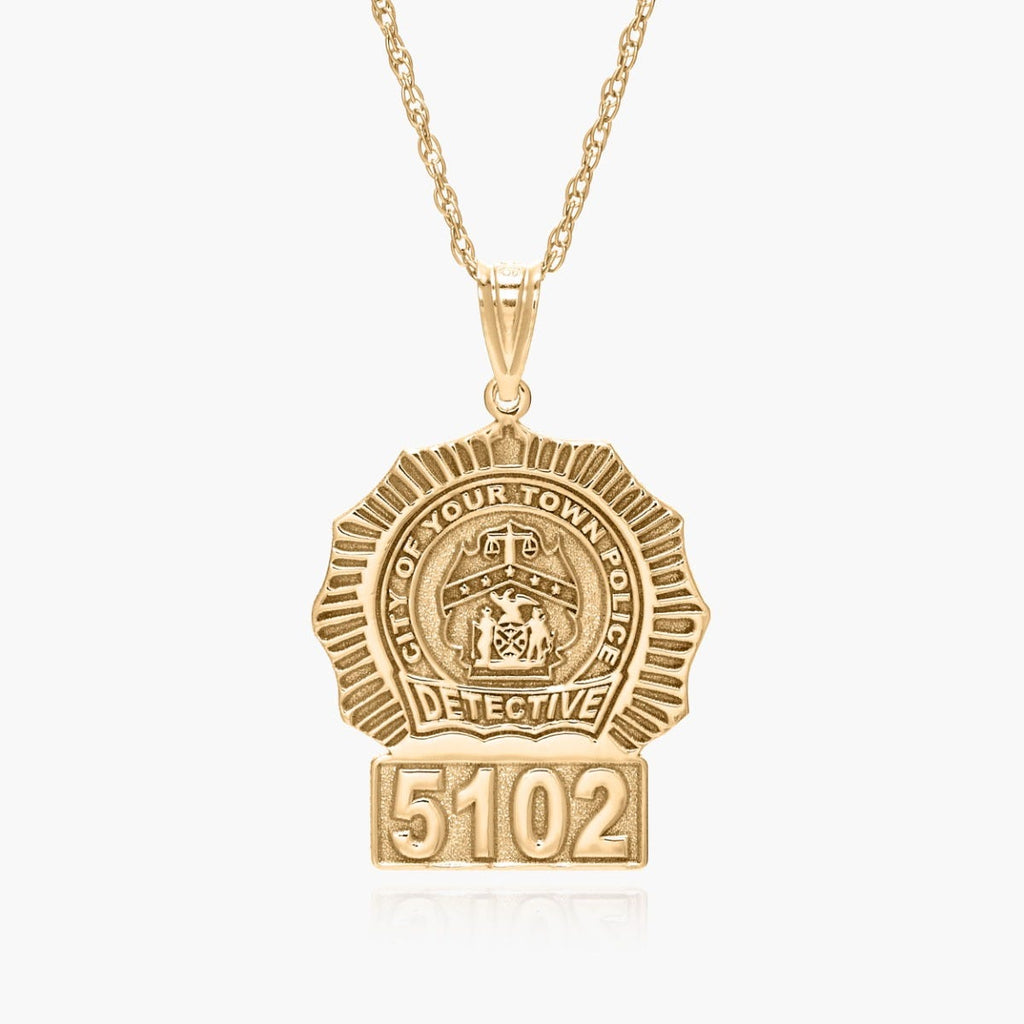 Personalized Detective Badge with Your Number & Department