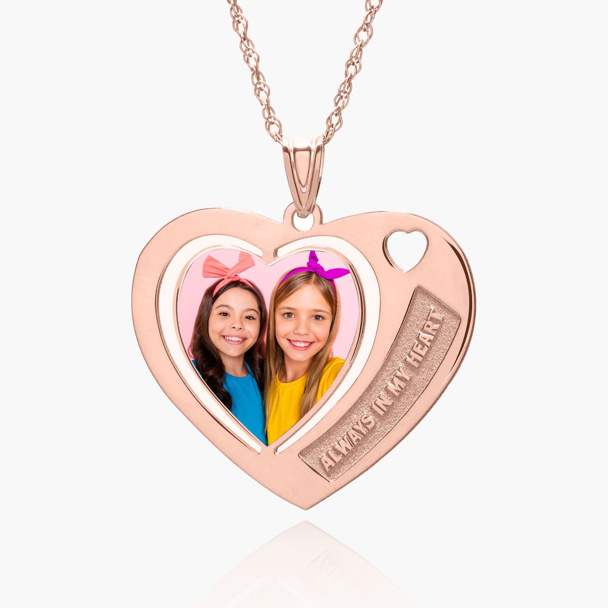 Heart Pendant With Always In My Heart Etched
