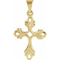14K Yellow Gold Cross Pendant