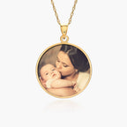 Round with Border Photo Pendant