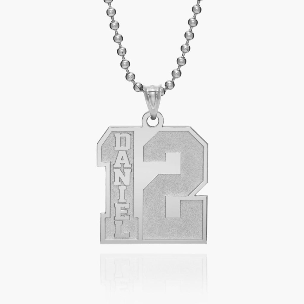 Personalized Single Number Pendant