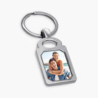 Engravable Rectangle Photo Keychain