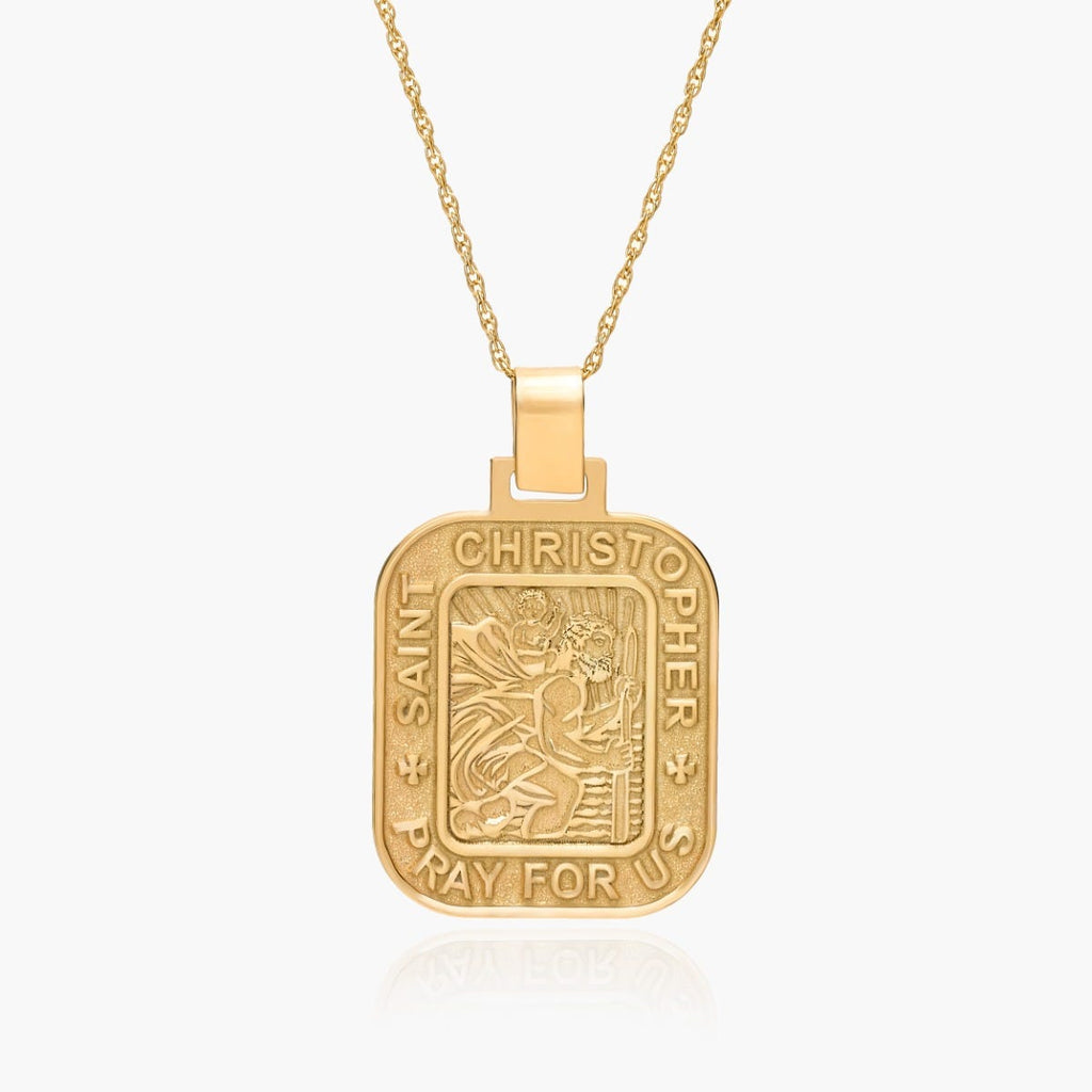 Saint Christopher Rectangle Religious Medal