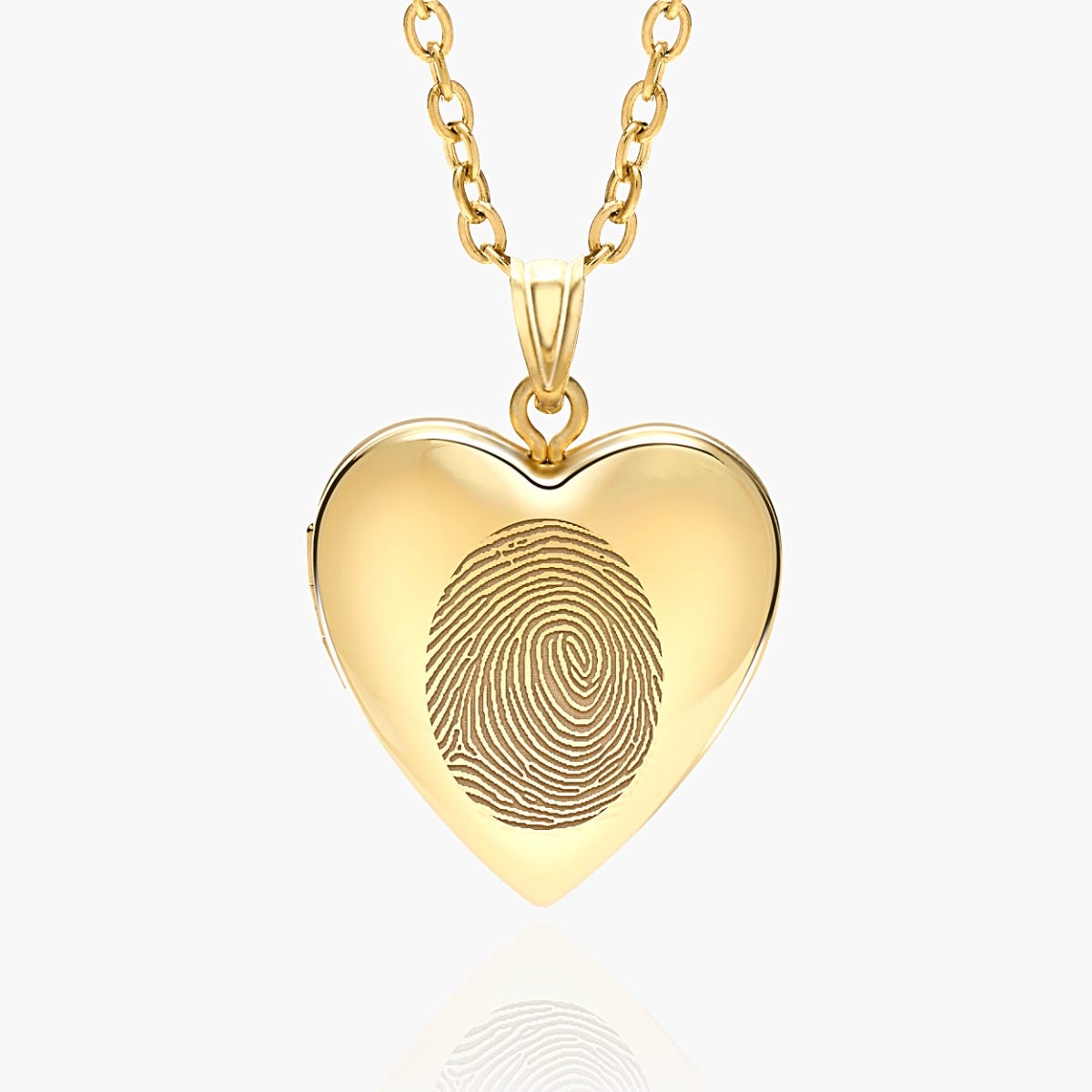 Fingerprint Heart Locket
