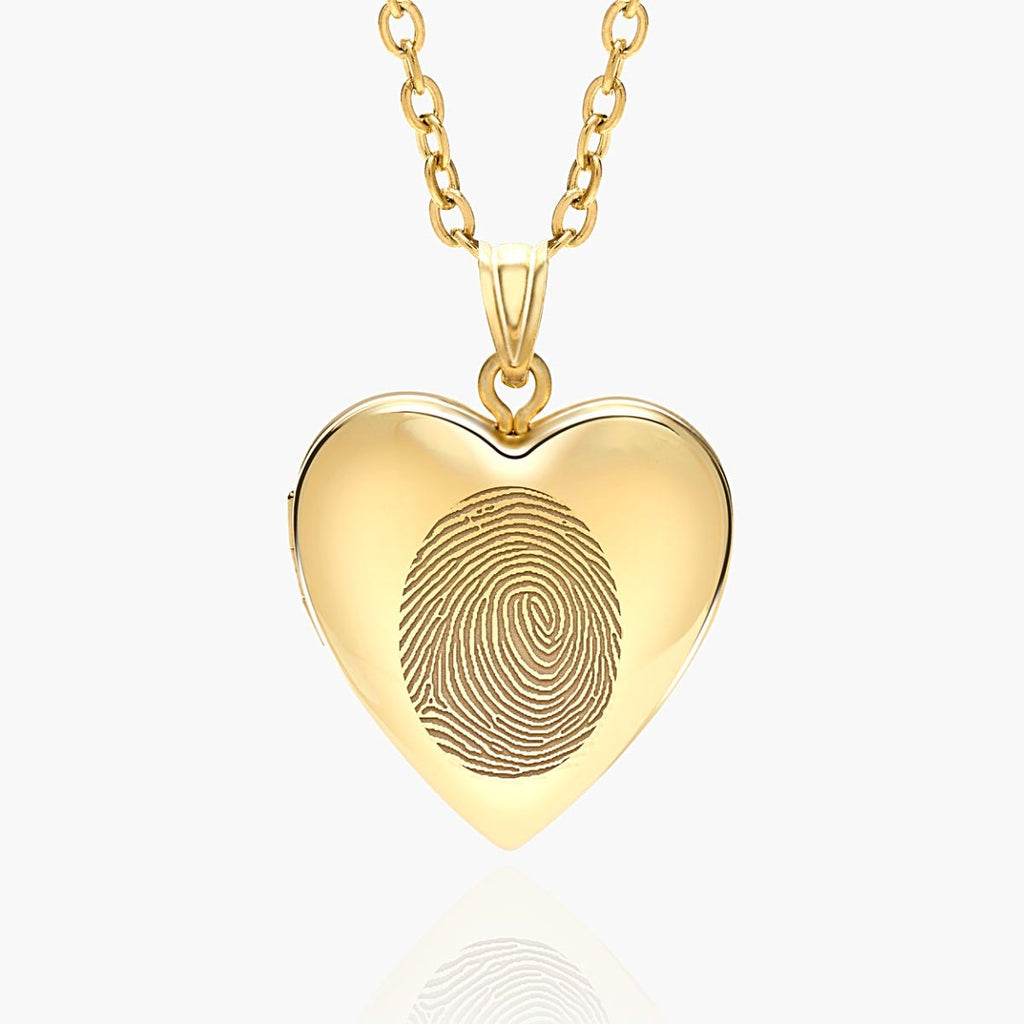 Fingerprint Heart Locket
