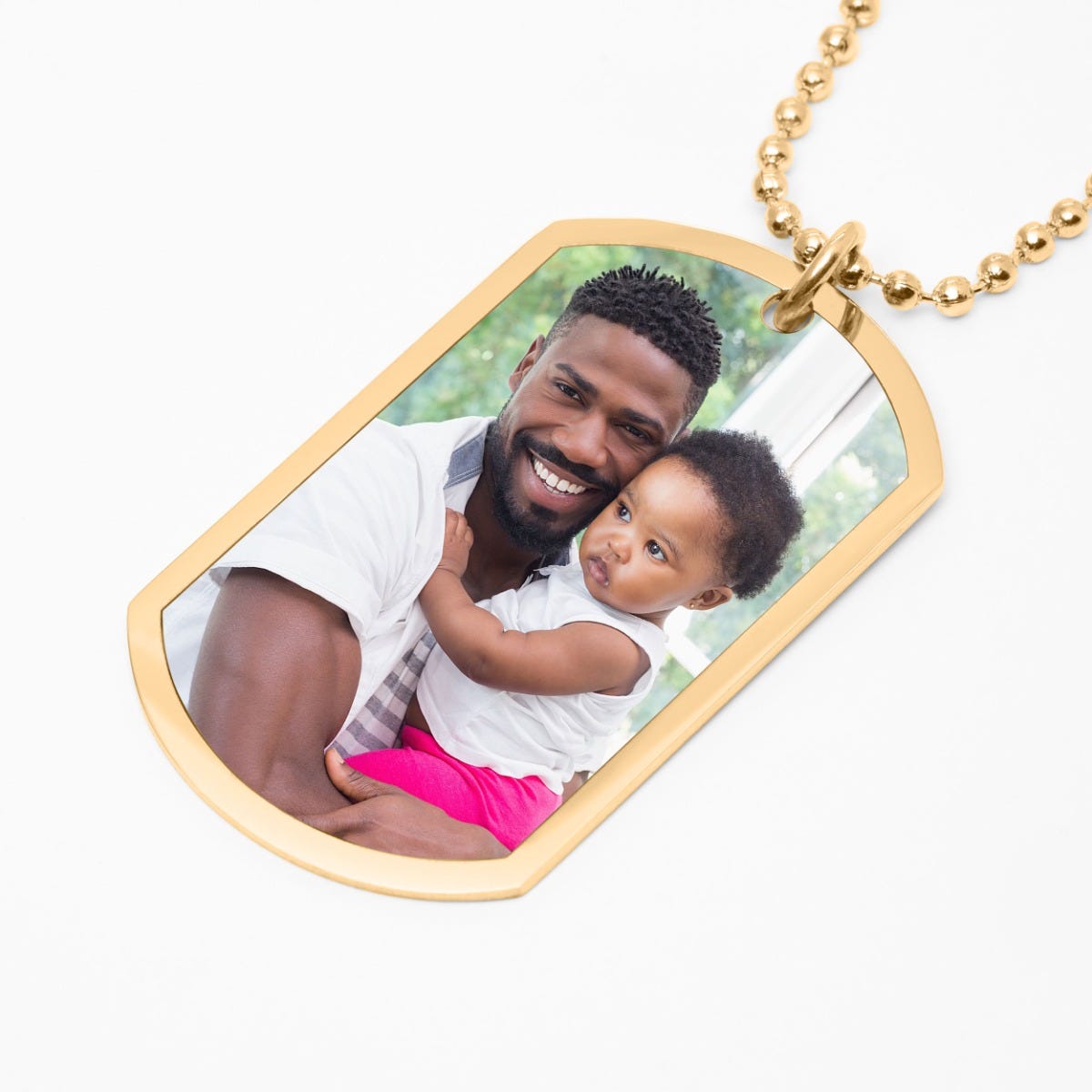 Stainless Steel Photo Dog Tag Pendant