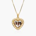 Photo Engraved Small Heart Charm