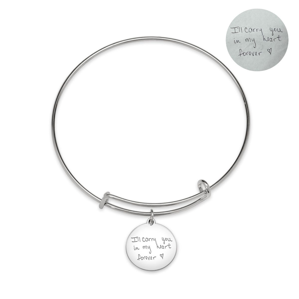 Personalized Handwriting Expandable Bracelet