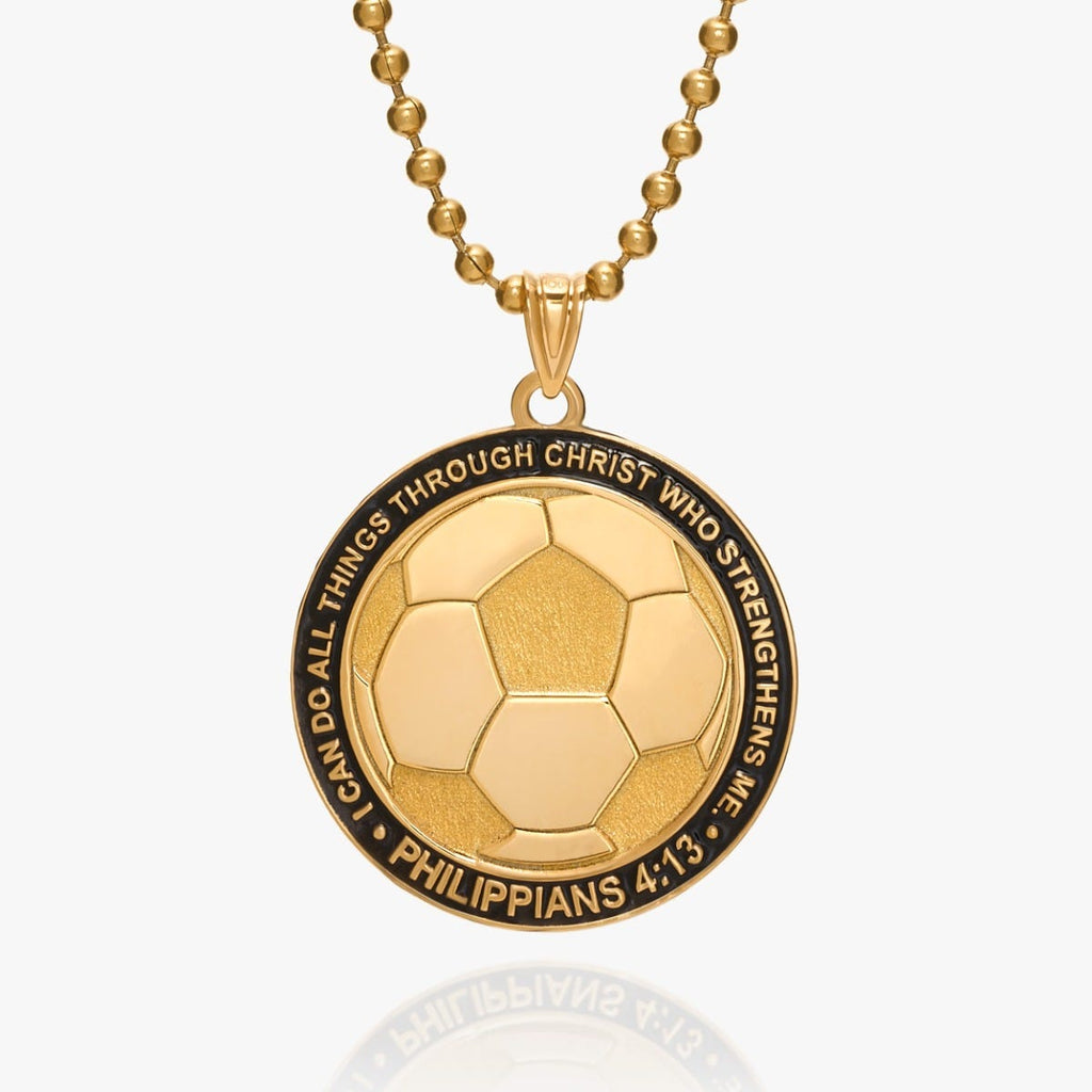 " Through Christ Who Strengthens Me" Soccer Charm or Pendant