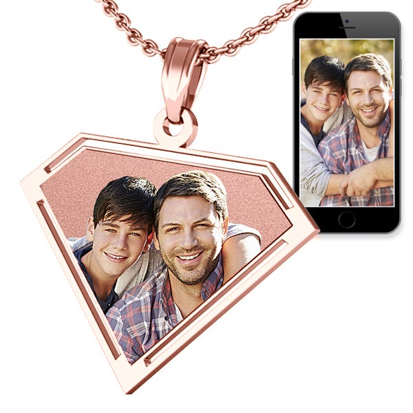 Super Guy/Gal Style Pendant — verified rose metal product photograph
