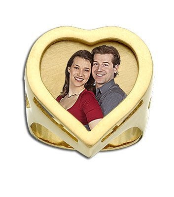 Heart Shaped Photo Ring — verified yellow metal product photograph