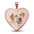 Memorial Heart With Border Photo Pendant Picture Charm — verified rose metal product photograph