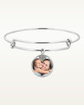 Expandable Photo Charm Bracelet — verified white metal product photograph