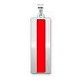 US Marine Corps Chief Warrant Officer 5 Pendant — silver and white metal front