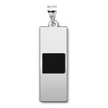 United States Army Warrant Officer Pendant — silver and white metal front