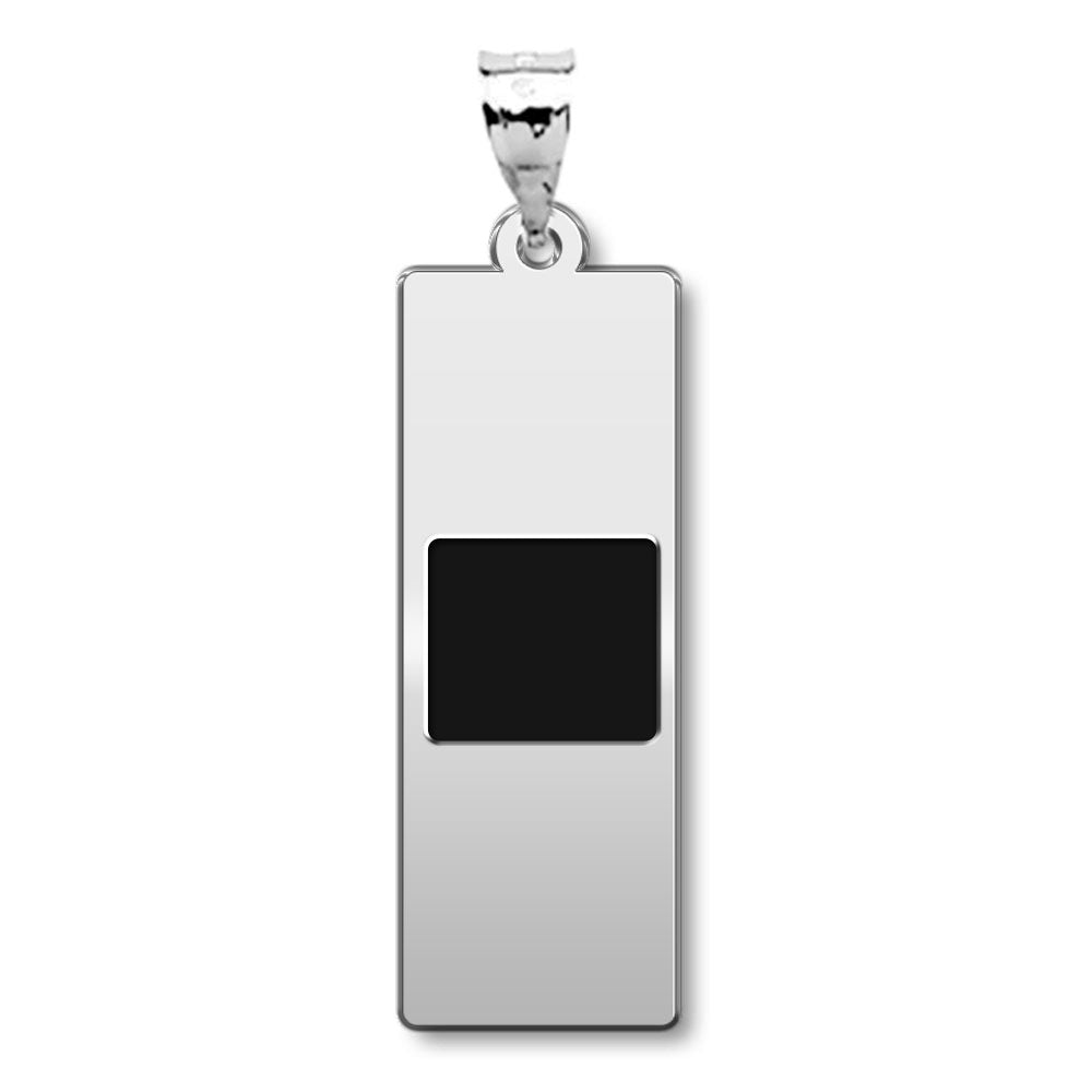 United States Army Warrant Officer Pendant — silver and white metal front