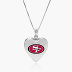 Original PicturesOnGold licensed NFL heart locket photograph