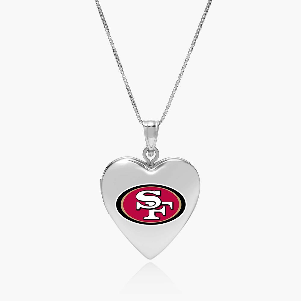 Original PicturesOnGold licensed NFL heart locket photograph