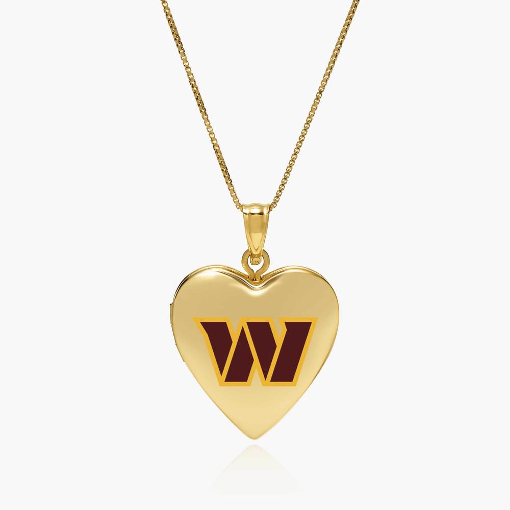 Original PicturesOnGold licensed NFL heart locket photograph