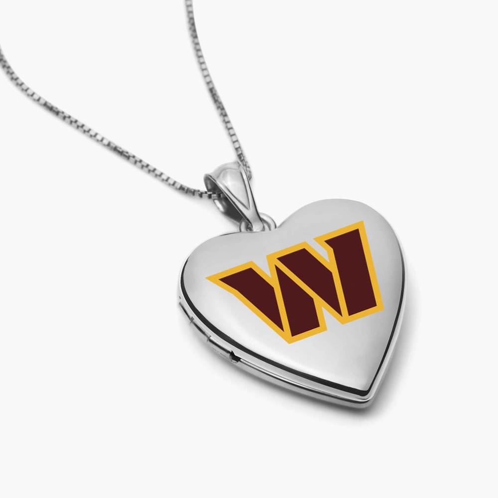Original PicturesOnGold licensed NFL heart locket photograph
