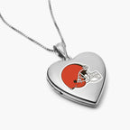 Original PicturesOnGold licensed NFL heart locket photograph